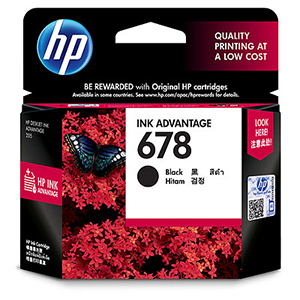 HP 678 Black Ink Cartridge (CZ107AA)