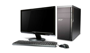 Acer Aspire M5810 brushed-metal finish Core i5 PC with Windows 7 Home Premium