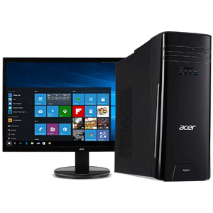 Acer Aspire TC-780 Intel Core i3-6100/4GB/1TB/Windows 10 Desktop with 21.5-inch Acer Monitor