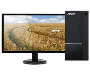 Acer Aspire TC-860 - Intel Core i3-8100 | 4GB | 2TB | 2GB GT730 | Win10 with K222HQL 21.5inch Monitor