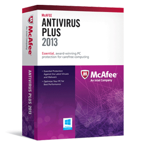 McAfee Antivirus Plus 2013 1-user