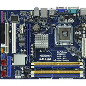 ASRock G41C-GS Combo DDR2/DDR3 LGA775 socket Motherboard