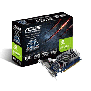 Asus NVIDIA GeForce GT 730 1GB GDDR5 64-bit, Multimedia & Gaming Performance Graphic Card