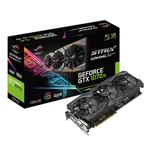 Asus ROG Strix GeForce GTX 1070 Ti Advanced edition 8GB GDDR5 with Aura Sync RGB for best VR & 4K gaming