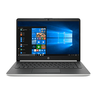 HP Notebook 14S-CF0057TU/Silver 14-in HD Intel Core i3-7020U/4GB/1TB/Win10