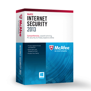 McAfee MIS13PMB3RAA Internet Security 2013 3-user