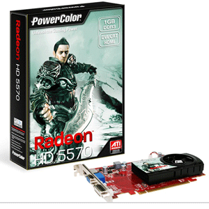 PowerColor Radeon HD5570 1GB DDR3 128BIT DVI/HDMI Graphic Card