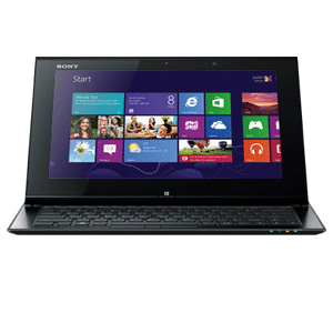 Sony Vaio Duo 11 Core i5 (D11215CVB) 4GB 128SSD Win8 Slider Hybrid PC - There is more to the touch.