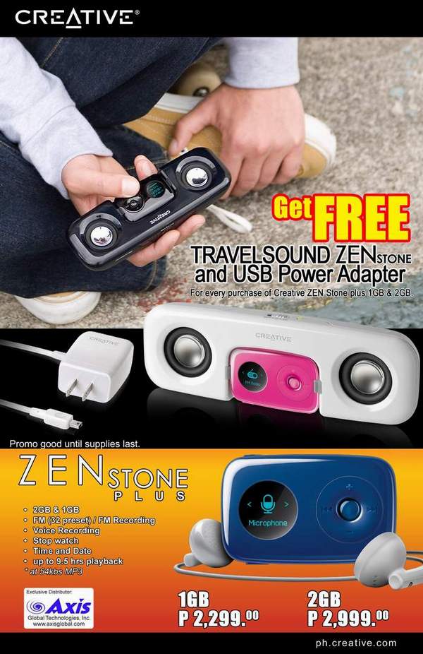 Creative Zen Stone Plus Promo | VillMan Computers