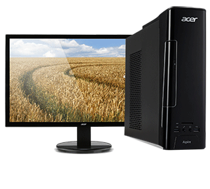 Acer Aspire XC-780 - Intel Core i3-7100 | 4GB | 1TB | 2GB GT720 | Win10 with KA220HQ 21.5inch Monitor